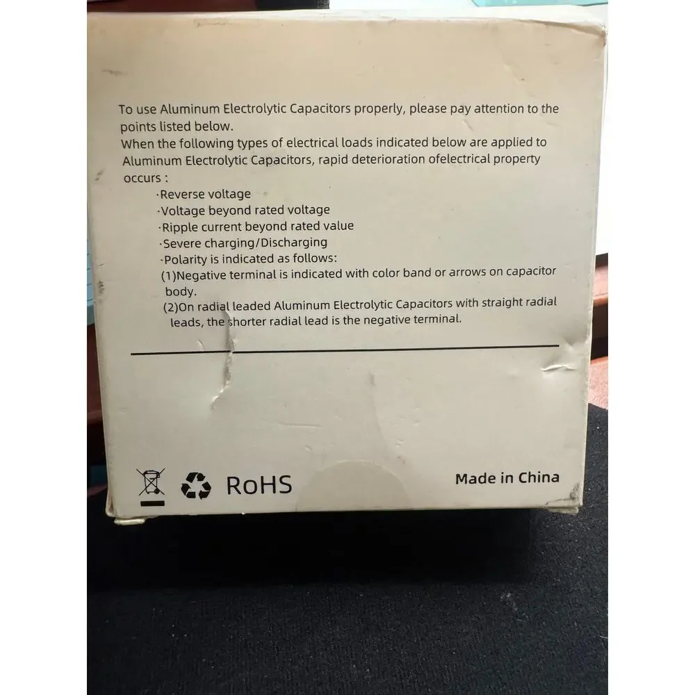 Pack of 10 JCCON Aluminum Electrolytic Capacitors High-Frequency 68μF & 400V NIB